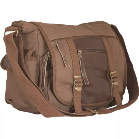 Deluxe Concealed-Carry Messenger Bag - Vintage Olive Brown