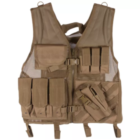 Big & Tall Assault Cross Draw Vest Coyote - 2Xl/3Xl