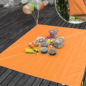 Ultra Light Portable Pocket Picnic Waterproof Beach Mat (Option: Orange-70x110cm)